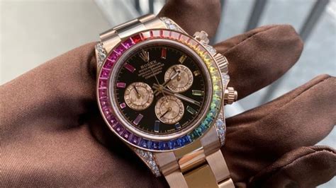 rolex bunte lünette|rolex rainbow uhren.